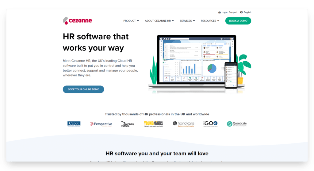 Cezanne HR homepage